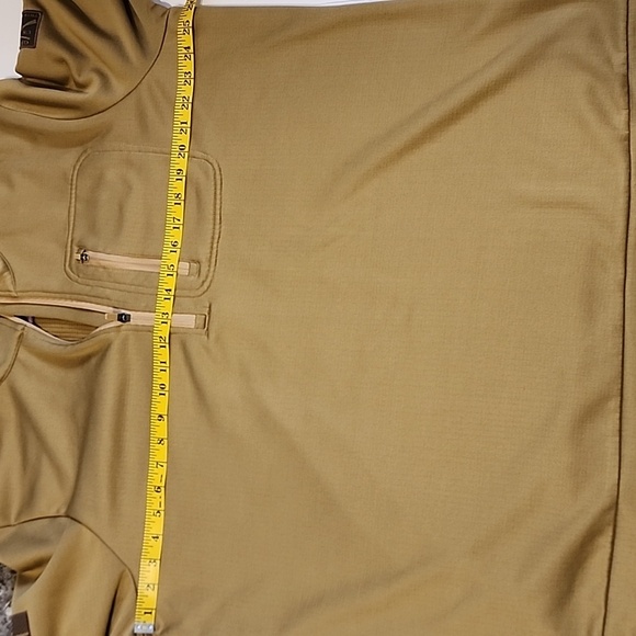 Grunt Style 2XL Tactical Pullover Hoodie Quarter Zip Coyote Brown USA Flag - Picture 16 of 16